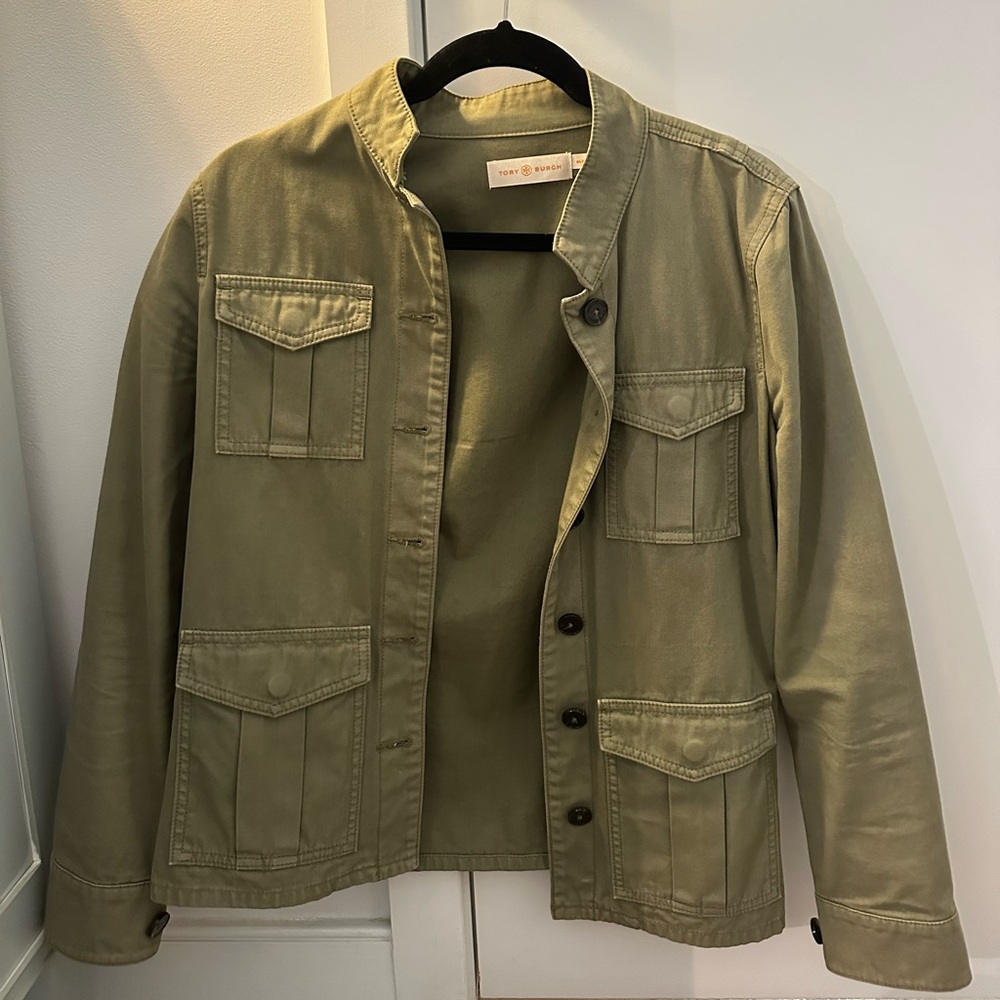 Tory Burch green utility jacket (size medium)